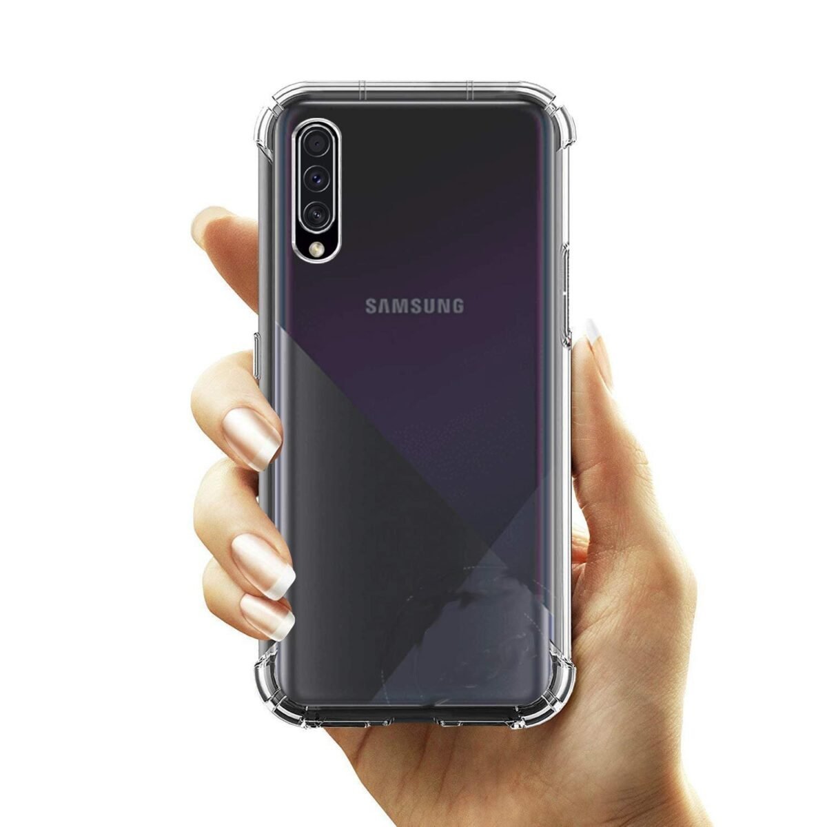 Silicone Samsung Galaxy A70 | Samsung A70S Bumper Back Case | Transparent Cover