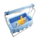 BabyLuv New Born Cozy Smart Crib,Cradle with Swing, jhula with Mosquito Net,Baby palna,Sturdy and Safe for 0-8 Months