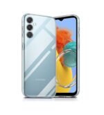3 in 1 Combo Pack for Samsung Galaxy M14 5G – Transparent Cover (Back Cover + Camera Lens Protector + Tempered Glass)