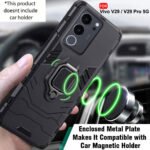 Armor Bumper Back Case Cover For Vivo V29 / V29 Pro 5G | 360 Degree Protection Back Case Cover (Black)
