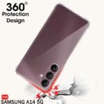 Back Cover Case for Samsung Galaxy A14 5G | 360 Degree Protection Transparent