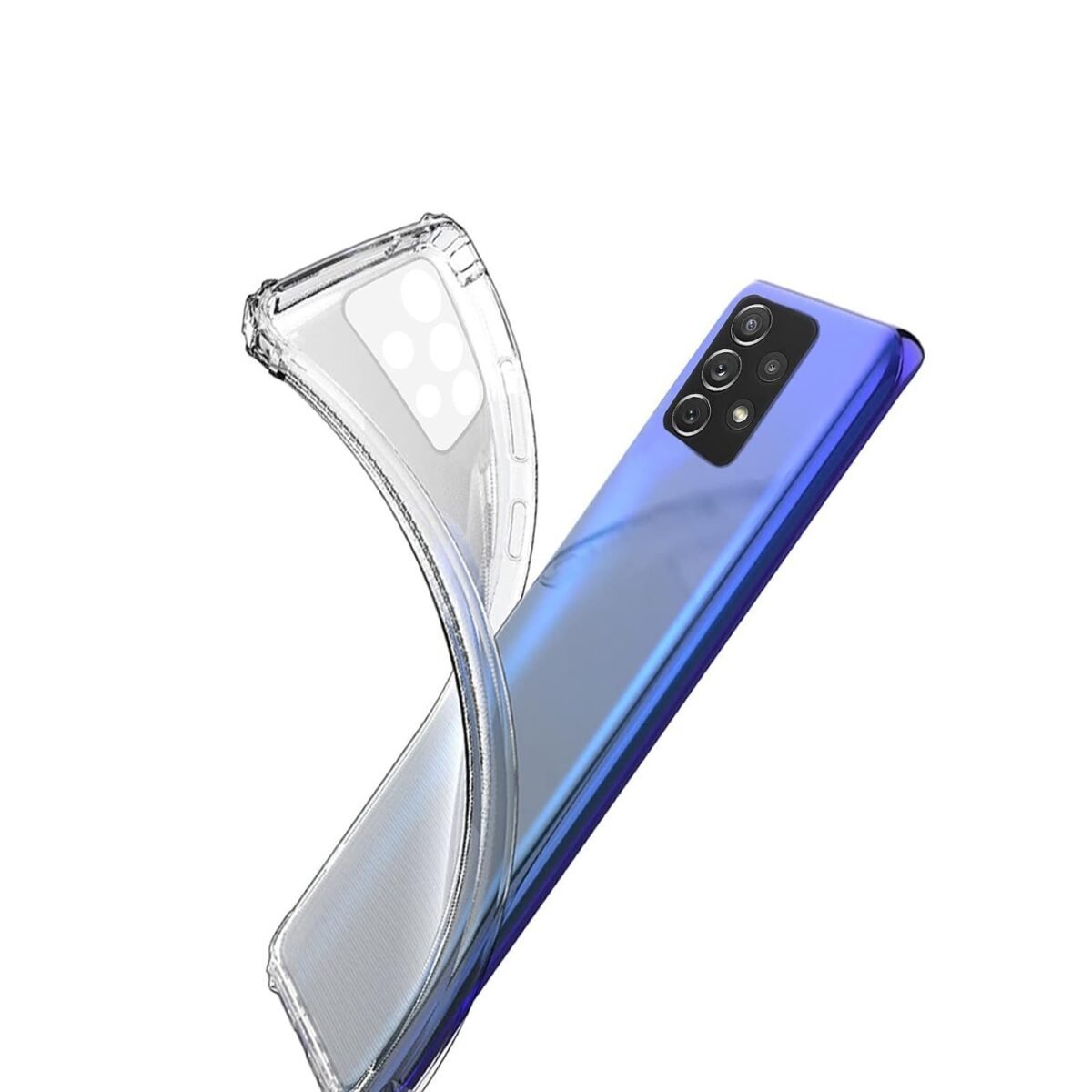Back Cover for Samsung Galaxy A72 (4G) (Soft & Flexible Back case) Transparent