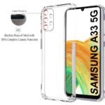 Ultra Clear Slim Silicone Back Cover Soft Case for Samsung Galaxy A33 5G | Best Camera Protection (Transparent )