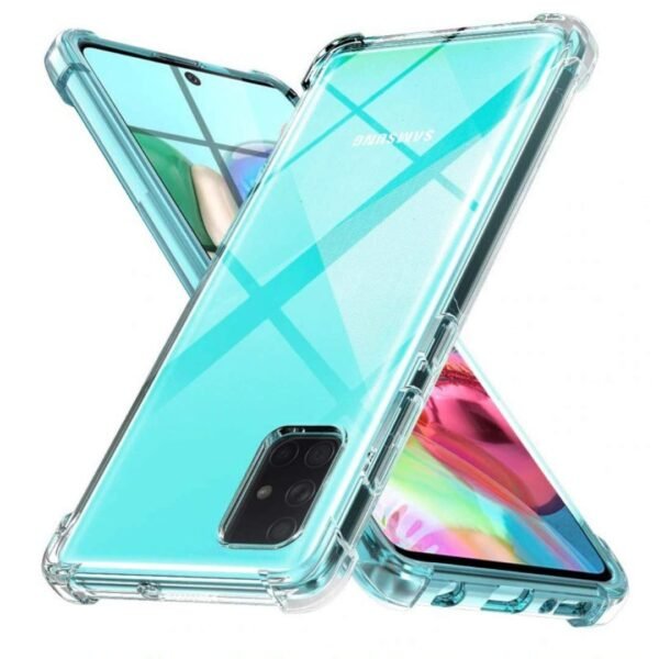 Back Cover For Samsung Galaxy A71 (Transparent)
