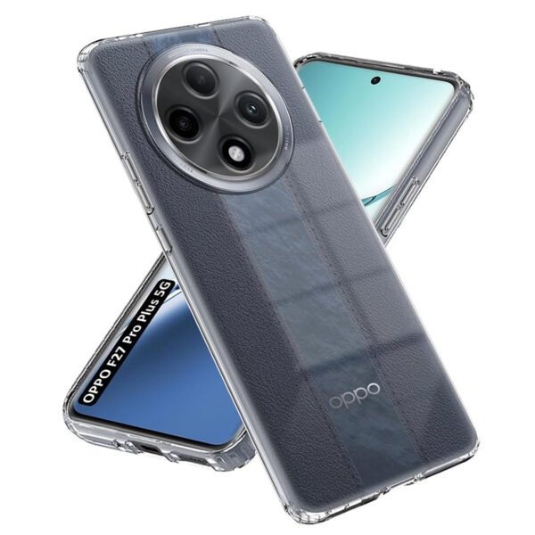 Oppo F27 Pro Plus 5G | Transparent Back Cover | Raised Bumps for Camera & Screen Protection Back Case Cover (Transparent)