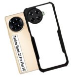 Back Cover for Techno Spark 20 Pro Plus 5G Back Cover Case - Black Transparent