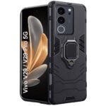 Armor Bumper Back Case Cover For Vivo V29 / V29 Pro 5G | 360 Degree Protection Back Case Cover (Black)