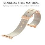 OMI  Stainless Steel Metal Buckle Mesh Watch Band Compatible with Apple Watch Bands 38mm 40mm 41mm, Women Men Replacement