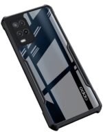 Shockproof Back Cover for Oppo A54 4G (Transparent Black Border) Eagle
