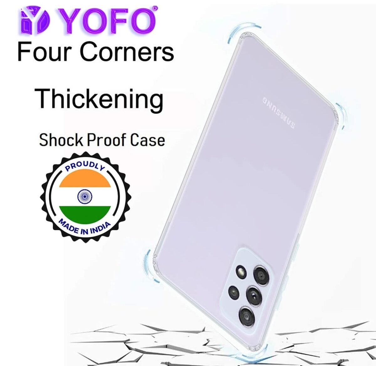 Silicone Transparent Back Cover for Samsung A72 | Shockproof Bumper Corner with Ultimate Protection