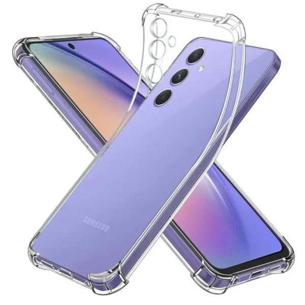Samsung Galaxy C55 5G Back Cover | Protective Soft Transparent Shockproof Hybrid Protection Back Case Cover | (Transparent)
