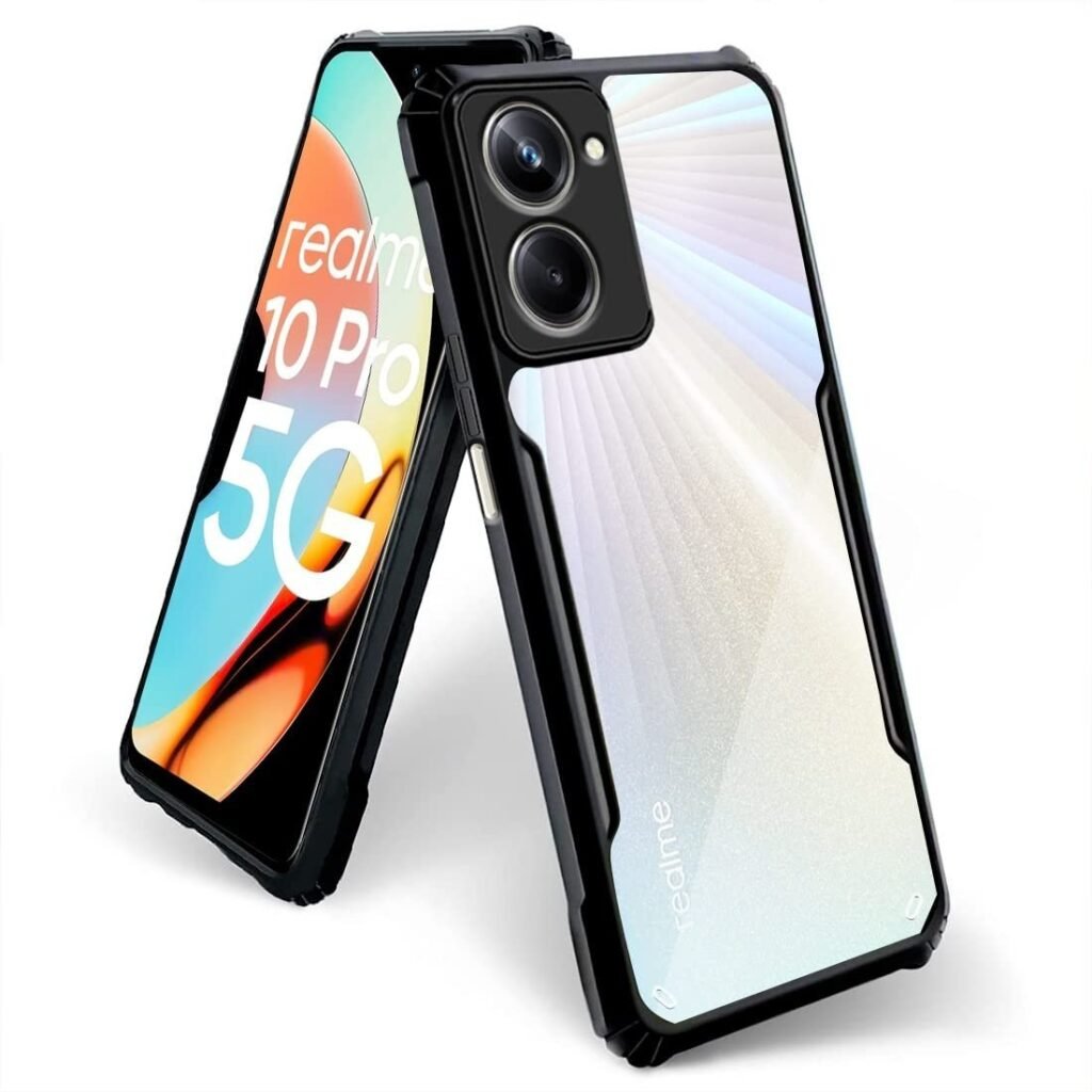TPU+Plastic Shockproof Crystal Clear Back Cover Case for Realme 10 Pro 5G | 360 Degree Protection | Transparent Back (Eagle)