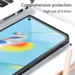 Shockproof Back Cover for Oppo A54 4G (Transparent Black Border) Eagle