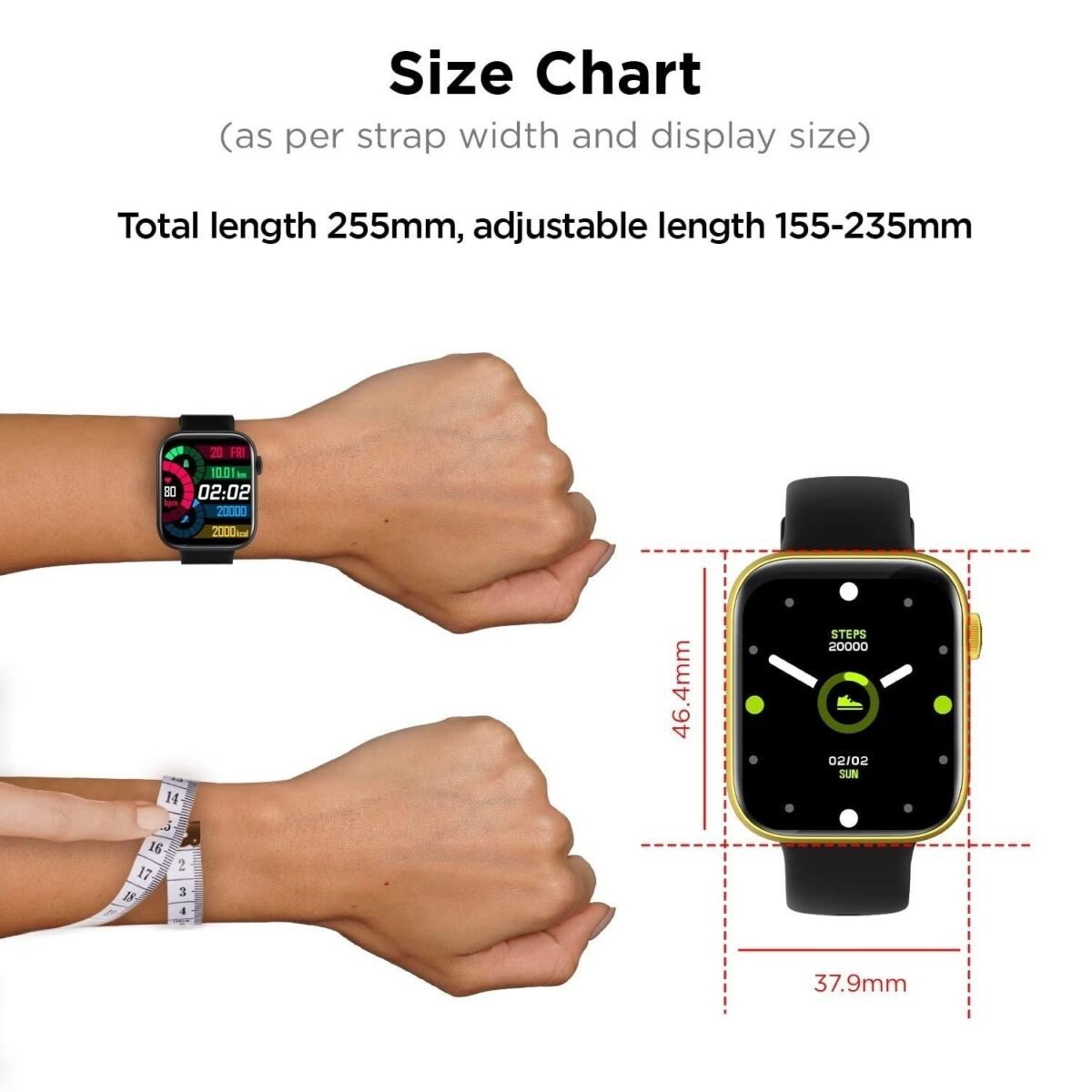 Fire-Boltt Ring 3 Smart Watch 1.8 Biggest Display with Advanced Bluetooth Calling Chip, Voice Assistance,118 Sports Modes, in