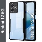 Mi Redmi 12 5G | Raised Bumps for Camera & Screen Protection | Ultra Clear Soft Silicone Back Cover (Eagle)