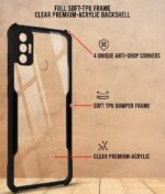 Back Cover Case for Tecno Spark 7 | 7T with Camera Protection (Matte Black) -Eagle