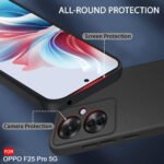 Transparent hard back cover case for Oppo F25 Pro 5G | Transparent Black