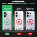 Back Case Cover for Mi Redmi Note 13 Pro Plus 5G | Ring Holder & Kickstand in-Built - D5