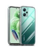 Combo pack for Back Cover Case for Poco X5 5G / Mi Redmi Note 12 5G | Transparent | Camera Lens Protector & Tempered Screen Glass.