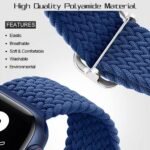 OMI Compatible with Apple Watch Straps 49mm 45mm 44mm 42mm and 41mm 40mm 38mm, Solo Loop Nylon Braided Sport Band for iWatch