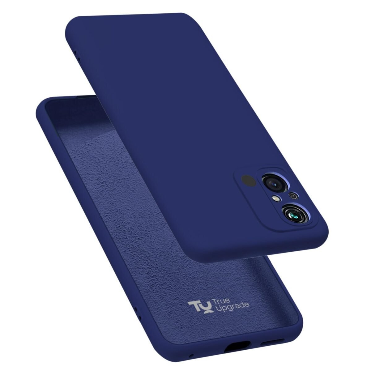 Back Cover Case for Mi Redmi 12C Back Cover Case | Soft Silicon Rubberised Cover (Blue)