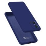 Back Cover Case for Mi Redmi 12C Back Cover Case | Soft Silicon Rubberised Cover (Blue)
