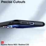 Back Cover Case for Realme Narzo N55 / Realme C55 | 360 Degree Protection | Shock Proof Design | Transparent Back (Eagle)