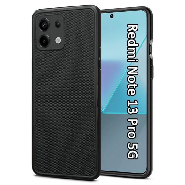 Silicone Case Cover Redmi Note 13 Pro 5G | Protective Sleek Profile (Black)