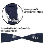 JBJ Soft Silicone 19mm Smartwatch Strap Metal Button Compatible with Noise Colorfit Pro 2/Oxy/Pulse/Beat, Boat Storm Smart JBJ Soft Silicone 19mm Smartwatch Strap Metal Button Compatible with Noise Colorfit Pro 2/Oxy/Pulse/Beat, Boat Storm Smart