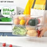 Fridge Organizer (Clear: Set of 3)
