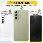 Back Case Cover for Samsung Galaxy S21 FE 5G | Shockproof Designt (Transparent)