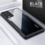 Shockproof Back Cover for Oppo A54 4G (Transparent Black Border) Eagle