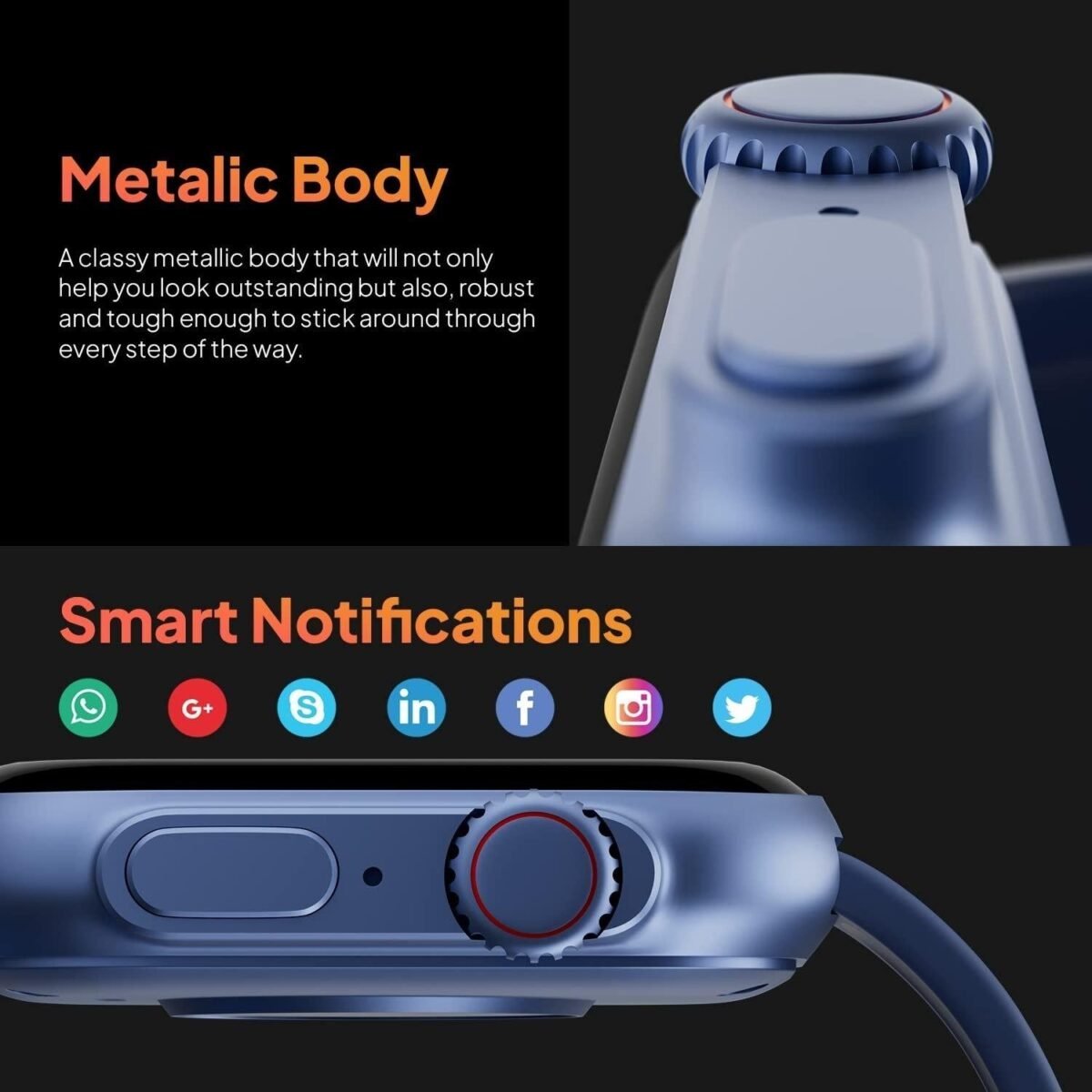 Fire-Boltt Gladiator 1.96" Biggest Display Smart Watch with Bluetooth Calling, Voice Assistant &123 Sports Modes, 8 Unique UI