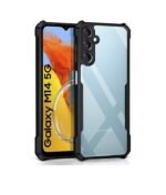 3 in 1 Combo Pack for Samsung Galaxy M14 5G – Eagle Black Cover (Back Cover + Camera Lens Protector + Tempered Glass)