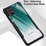 Back Cover Case for Samsung Galaxy F62 (Crystal Clear | Shockproof | Hybrid TPU & PC - Eagle