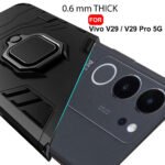 Armor Bumper Back Case Cover For Vivo V29 / V29 Pro 5G | 360 Degree Protection Back Case Cover (Black)
