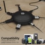 Portronics UFO PRO POR-1094 6Ports, 60W Charging Station with PD + QC Output (Black)