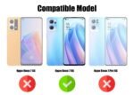 Back Cover Case for Oppo Reno7 5G | Reno 7 5G (Shockproof with Polycarbonate Clear Panel | Professional Black) Eagle