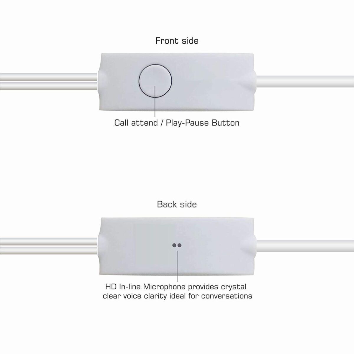 Earphones for Vivo Z1 Pro Earphone Original Like Wired In-Ear Headphones Stereo Deep Bass Head Hands-free Headset Earbud With