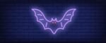 OMI Home and Décor Designer Neon LED Signage Wall Light Hanging Decoration for Kids Room, Living Room, Special Occasion and Holidays 12V Power Supply - Bat 18" x 12"