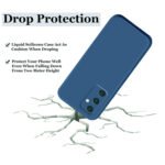 Liquid Silicone Back Cover Case for Samsung Galaxy A35 5G Shockproof TPU Soft Flexible with Camera Protection - Black
