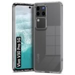 Shockproof Back Cover for Vivo V30 Pro 5G | Raised Bumps for Camera & Screen Protection | Ultra Clear Soft Silicone