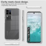 Shockproof Back Cover for Vivo V30 Pro 5G | Raised Bumps for Camera & Screen Protection | Ultra Clear Soft Silicone