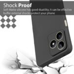 Back Cover Case for Realme Narzo N53 / Realme C53 / Realme C51 | Matte Soft Silicon Flexible | Camera Bump Protection