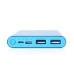 MI 10000mAh 3i Lithium Polymer Power Bank Dual Input(Micro-USB and Type C) and Output Ports 18W Fast Charging (Metallic Blue)