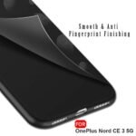 OnePlus Nord CE 3 5G | Slim Fit Protective Design | Camera Protection Bump | Soft Silicon Back Cover (Black)