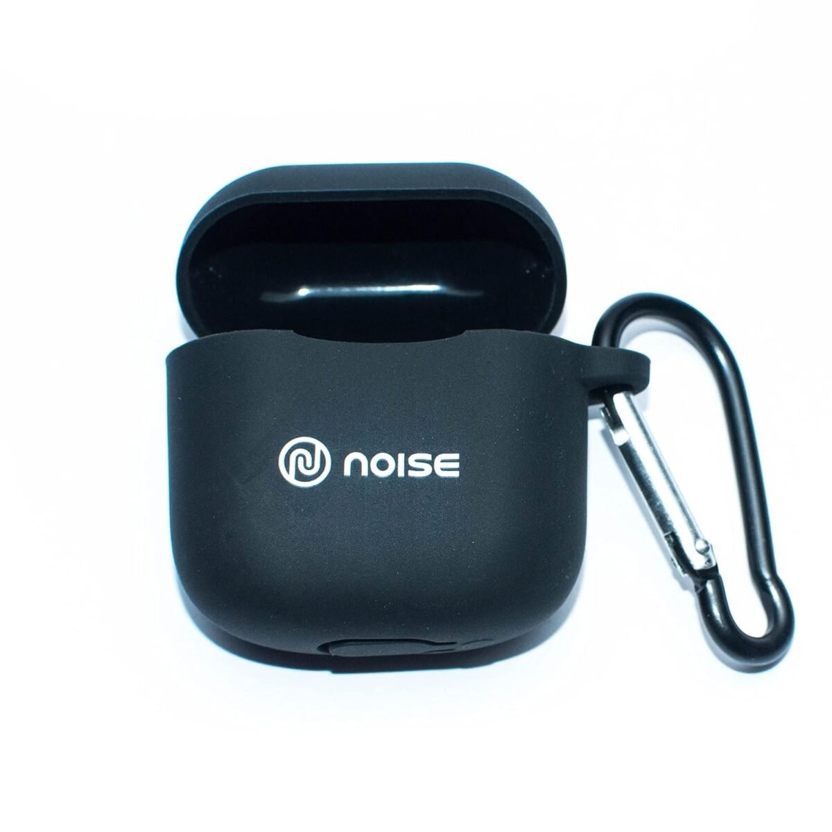 Pouch for Noise Air Buds Mini Protective Soft Silicone Case Cover with Hook (Cover Only) (Black)