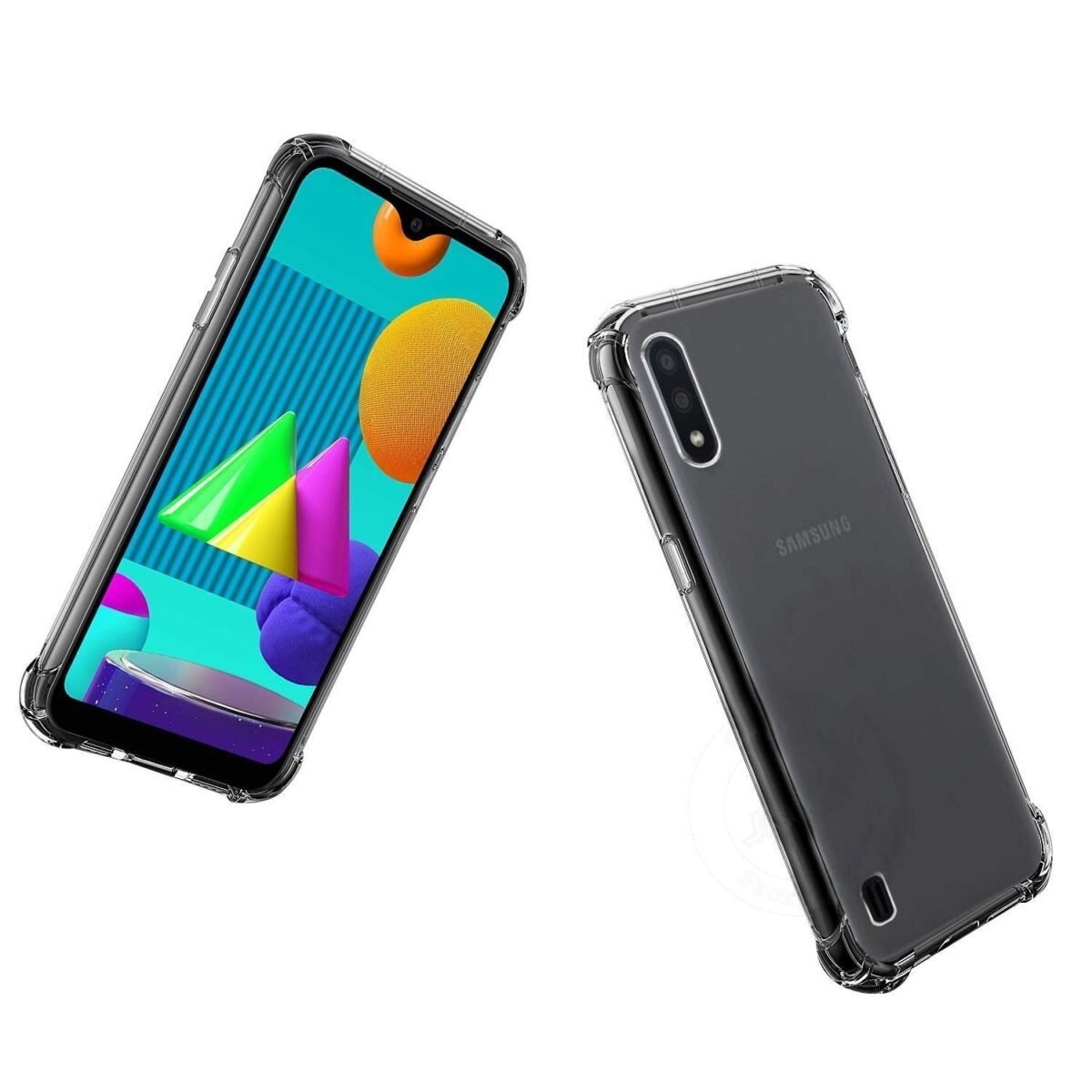 Silicone Back Cover for Samsung Galaxy M01 - (Transparent)