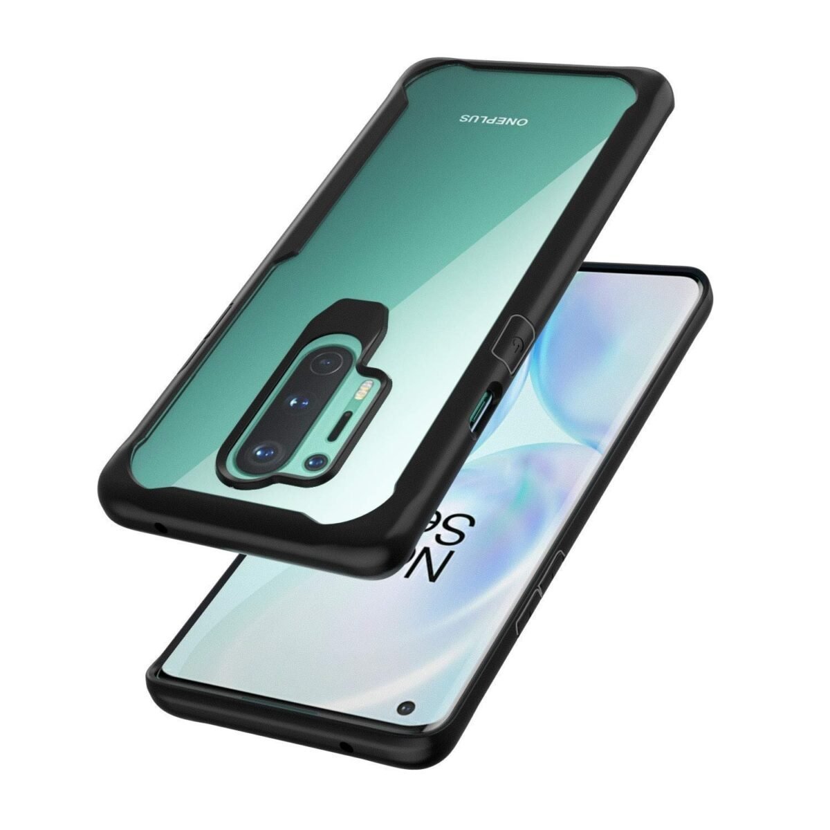 OnePlus 8 Pro (TPU+Plastic_Black) Bumper Case - Eagle