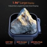 Fire-Boltt Gladiator 1.96" Biggest Display Smart Watch with Bluetooth Calling, Voice Assistant &123 Sports Modes, 8 Unique UI